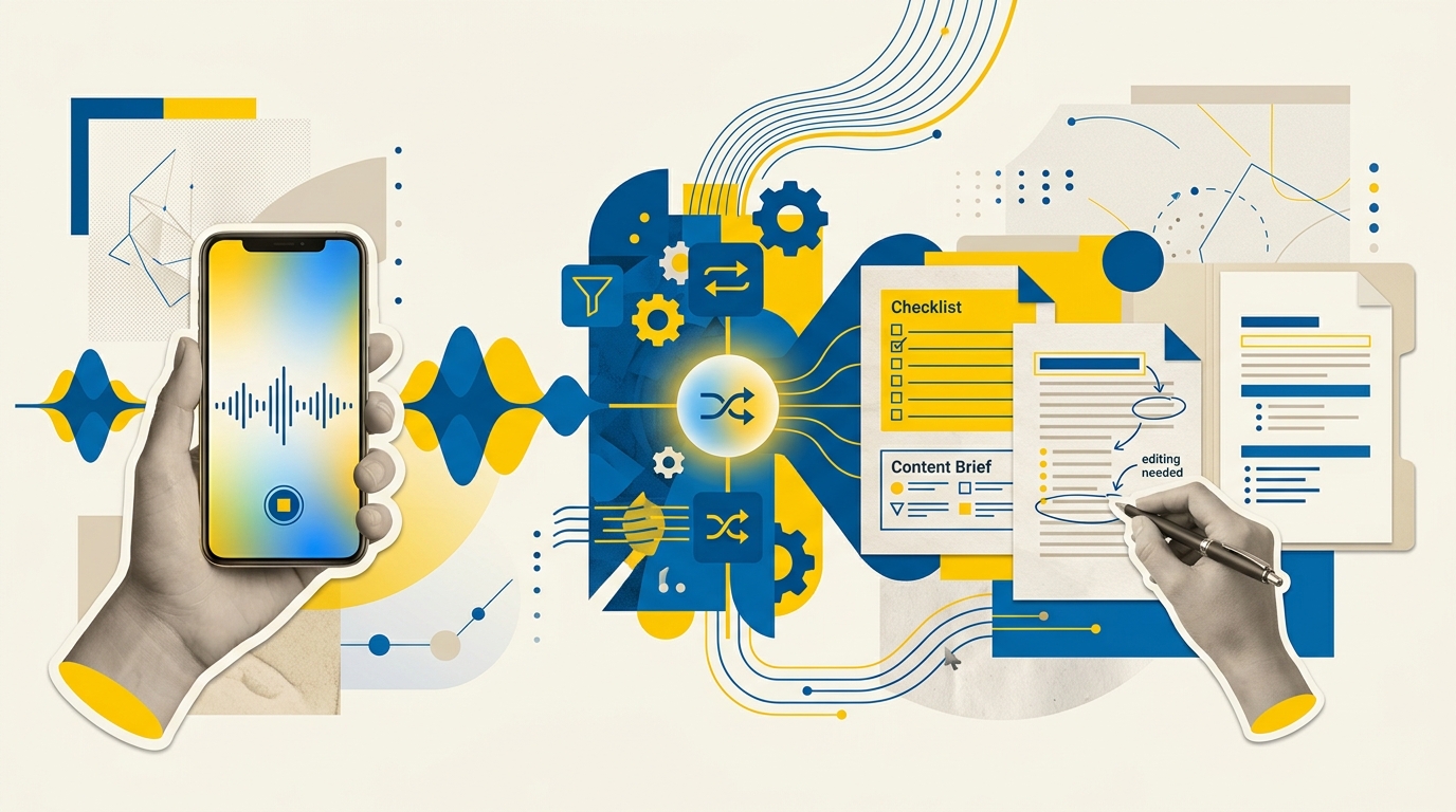 WisprFlow Workflow: Turn Voice Memos Into Content Briefs