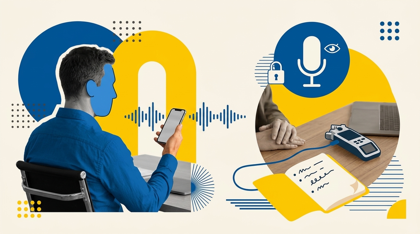 In-Person AI Note Taker: Privacy-Friendly Options Without a Recording Bot